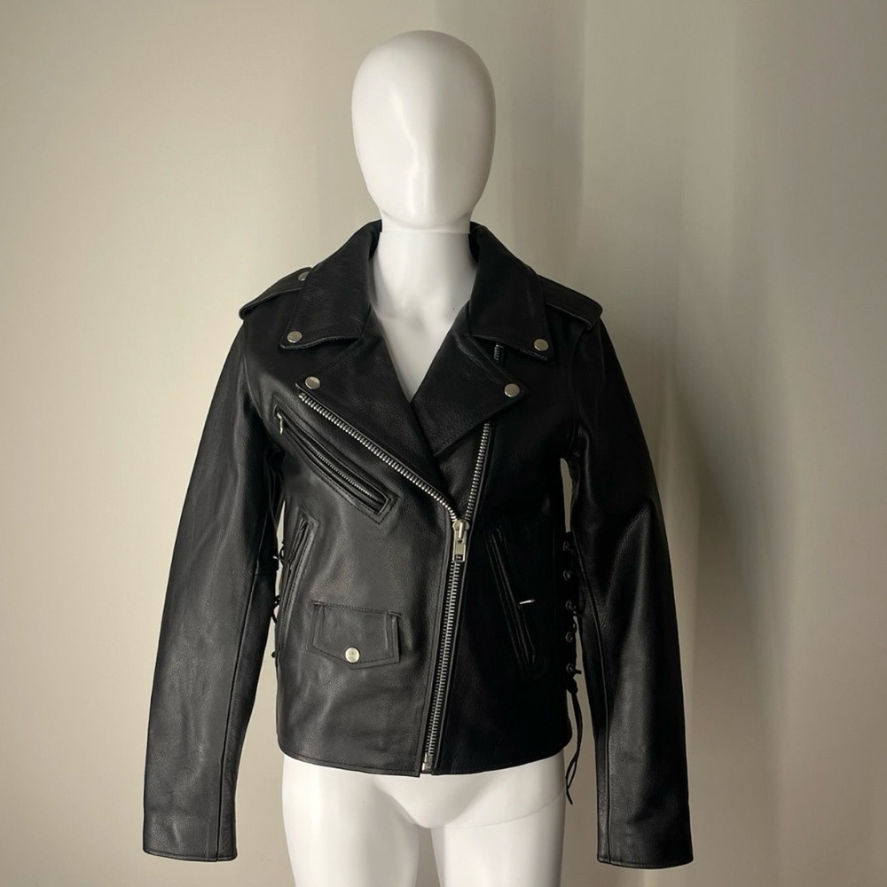 FXR leather moto jacket